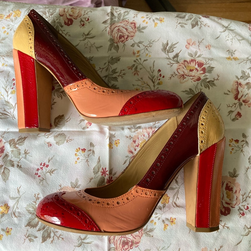 Miu Miu Naplak Patch In Red And Pink Color Way - … - image 4